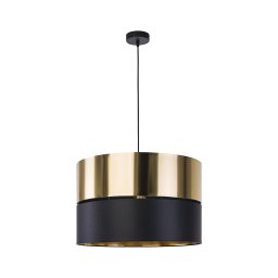 Lustră pe cablu HILTON 1xE27/25W/230V alamă/neagră