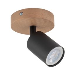 Spot TOP WOOD 1xGU10/10W/230V negru/lemn