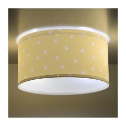 Plafonieră pentru copii STAR LIGHT 2xE27/60W/230V galbenă Dalber 82216A