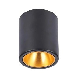 Spot 1xGU10/35W/230V negru rotund