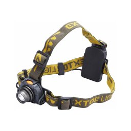 Lanternă frontală LED cu senzor LED/3W/3xAAA galbenă/gri Extol