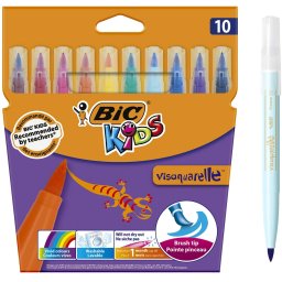 Carioca 10 culori Bic Kids Visaquarelle