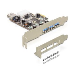 Delock PCI Express Card > 3 x external + 1 x internal USB 3.0