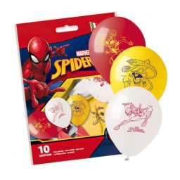 Set 10 baloane latex Spiderman 30 cm