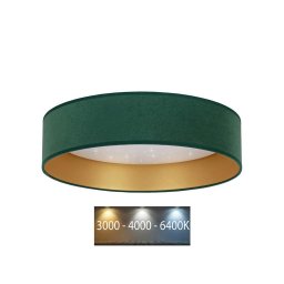 Plafonieră LED VELVET STAR LED/24W/230V d. 40 cm verde/aurie Brilagi