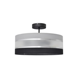 Lustră pe tijă HELEN 3xE27/15W/230V neagră/gri/crom lucios