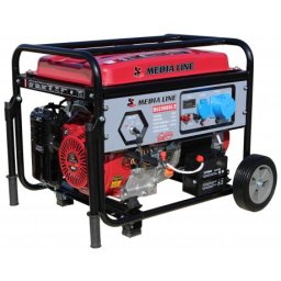 MLG 9000 E/2 Generator de curent Media Line,monofazat ,putere maxima 8 kVA, pornire electrica ,AVR cu perii, rezervor 25 L