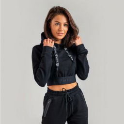 STRIX Hanorac pentru femei Essential Cropped Hoodie Black L
