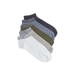 GUESS Șosete Njfmb Sneaker Socks 5Pack U94G17ZZ02T f00r black white