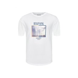 JACK & JONES Jorsocial Photo Tee Ss Crew Neck 12205065 11-0601 tcx bright white