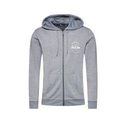 JACK & JONES Hanorac Jjdusty Sweat Zip Hood 12201420 18-3912 tcx grisaille