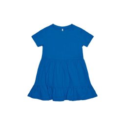 ONLY K Copilăresc Rochie Kmgmay S/S Cutline Dress Solid Jrs 15253869 18-4051 tcx strong blue