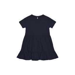ONLY K Copilăresc Rochie Kmgmay S/S Cutline Dress Solid Jrs 15253869 19-3924 tcx night sky