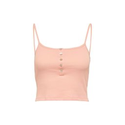 ONLY Onlnessa S/L Short Button Top Jrs Noos 15231169 14-1418 tcx peach melba