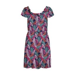 VERO MODA Rochie Vmeasy Ss Sht Smk Dress Wvn Ga 10263302 c-n10 black/tropic