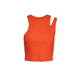 VERO MODA Vmofelianeia Tank Crop Top Jrs 10264505 17-1563 tcx cherry tomato
