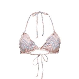 ONLY Costum de baie Onlandrea Ruffle Tie Bikini Top 15250846 13-1409 tcx seashell pink