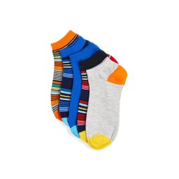 JACK & JONES Șosete (Pack of 5) Jaclagoon Stripe Short Socks 5 Pack 12210638 c-n10 black