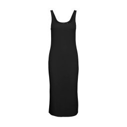 VERO MODA Rochie Vmpalma Ida S/L Calf Dress Jrs 10265403 c-n10 black