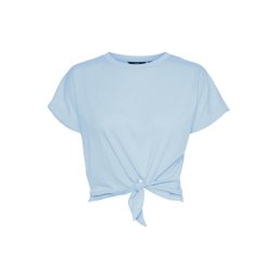 VERO MODA Vmpanna Ss Crop Top Jrs 10265414 14-4121 tcx blue bell