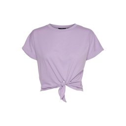 VERO MODA Vmpanna Ss Crop Top Jrs 10265414 15-3620 tcx lavendula