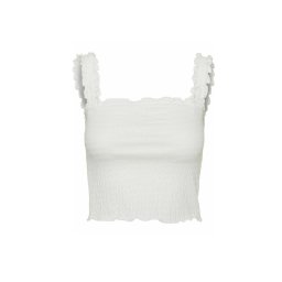 VERO MODA Vmjadeisabel Crop Top Jrs 10261973 11-0602 tcx snow white