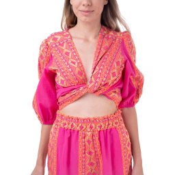 LACE Top M-1587 fucsia
