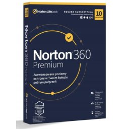 Norton 360 Premium, 10 Devices/1Year, Base Retail
