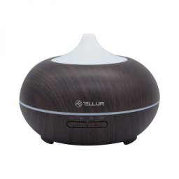 Difuzor aromaterapie smart Tellur, Wi-Fi, LED, Capacitate 300 mL, Maro inchis