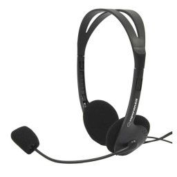 Esperanza EH102, Setul cu Casca Stereo cu Microfon si Control al Volumului, 2,5m, Negru