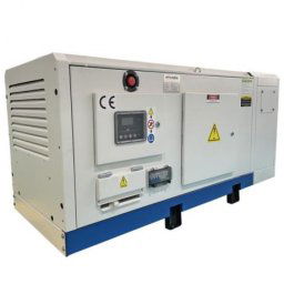 DHY 20 L Generator de curent trifazat Hyundai , putere 18 kVA , pornire la cheie ,diesel, carcasa insonorizata , rezervor 45 L ,1500 rot/min