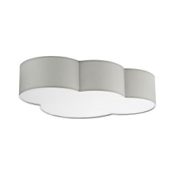 Plafonieră pentru copii CLOUD 4xE27/15W/230V gri