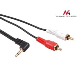 Accesorii Audio Hi-Fi MCTV-824 Jack Angled 90° to 2 RCA Cable 1m black