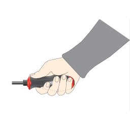 Surubelnita FELO mecanica, Seria FRICO, varf drept 4.5x0.8