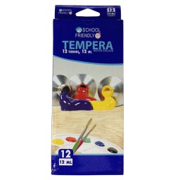 Tempera 12 culori 12ml School Friendly