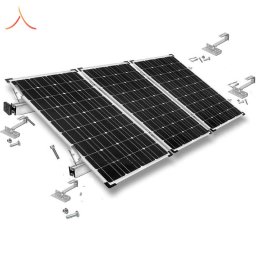 Kit Structură Montaj 3 Panouri Fotovoltaice – Acoperiș din Țiglă Ceramică/Beton
