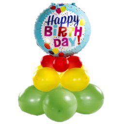 Set baloane latex si folie Happy Birthday 15 buc