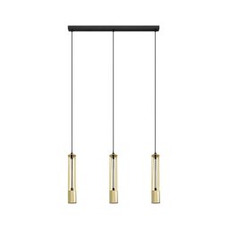 LED Lustră pe cablu BARS 3xGU10/4,8W/230V aurie