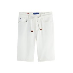 SCOTCH & SODA Bermude The Strand Loose Denim Short — White Beach 166378 SC4754