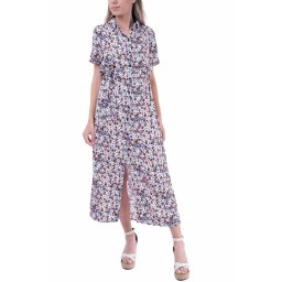 VERO MODA Dress Vmeasy S/S Long Shirt Wvn Ga 10247927 c-n10 black/lea