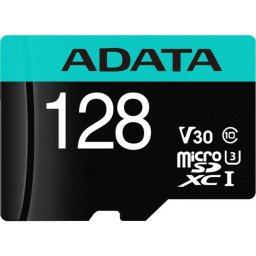 Card de memorie ADATA PremierPRO, MicroSDXC, 128 GB, UHS-I U3 + Adaptor