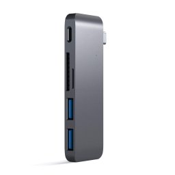 Hub USB Satechi ST-TCUPM, 2 x USB 3.0, USB Type-C (Gri)
