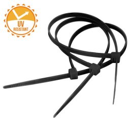 FASETE REZISTENTE UV 2.5X200MM NEGRE SET 100B