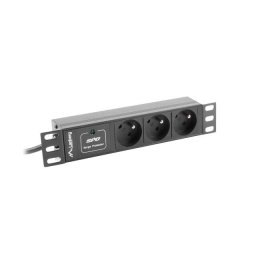 Prelungitor LANBERG POWER STRIP RACK 10" (1U, 10A, 3X 230V PL)