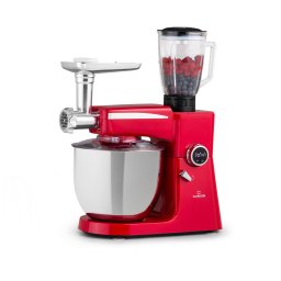 Klarstein Renata Rossa, robot de bucătărie, 3 în 1 2000 W / 2,7 PS, 10 litri, oțel inoxidabil, fără BPA (TKC5-RenataRed)