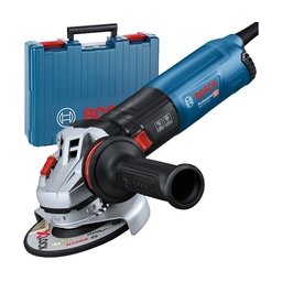 Bosch - GWS 14-125 S - Polizor unghiular cu fir, 1400 W, 125 mm, turatie reglabila, maner antivibratii, pornire lina, valiza plastic