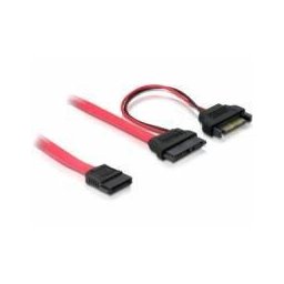 Delock Cable SATA Slim 13pin blue>7+15p 5V