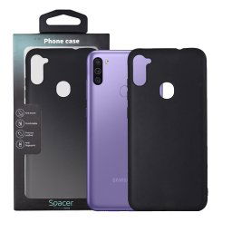 Husa HUSA SMARTPHONE Spacer pentru Samsung Galaxy M11, grosime 1.5mm, material flexibil TPU, negru "SPPC-SM-GX-M11-TPU