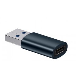 Ingenuity Series Mini OTG, USB 3.1 (T) to USB Type-C (M), corp metalic, albastru