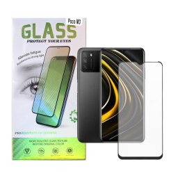 FOLIE STICLA Spacer pentru Xiaomi Pocophone M3, grosime 0.3mm, acoperire totala ecran, strat special anti-ulei si anti-amprenta, Tempered Glass, sticla 9D, duritate 9H "SSPPG-XI-PC-M3-TG